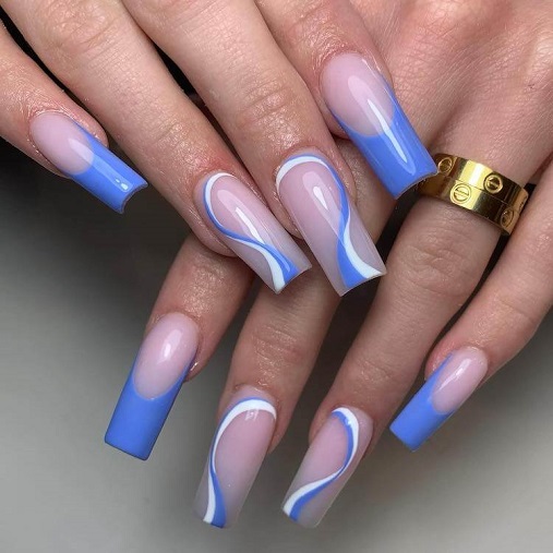 Blue Nail Design